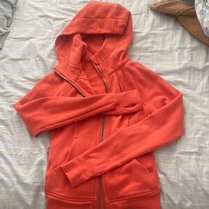 Lululemon women's Orange Zip-Up Hoodie